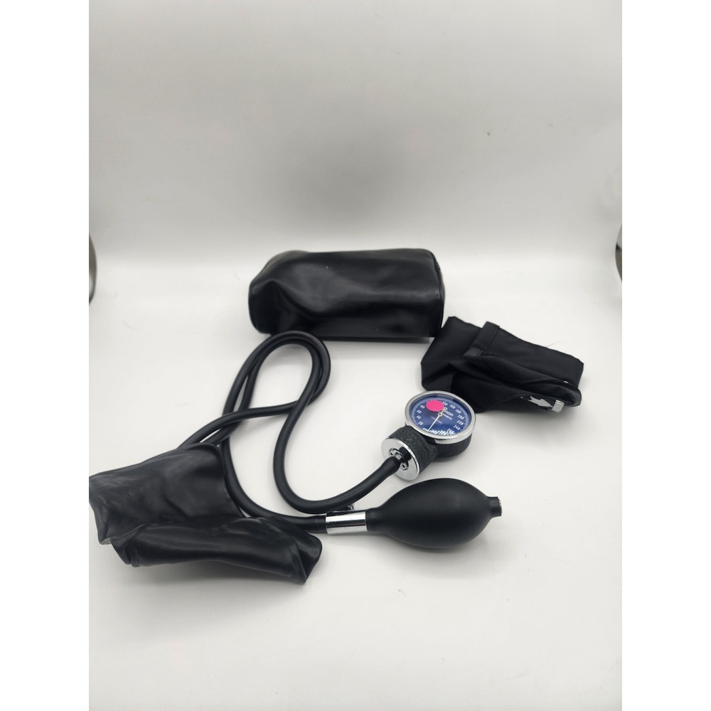 Vintage Jason Aneroid Sphygmomanometer Manual Blood‎ Pressure Cuff Black Case